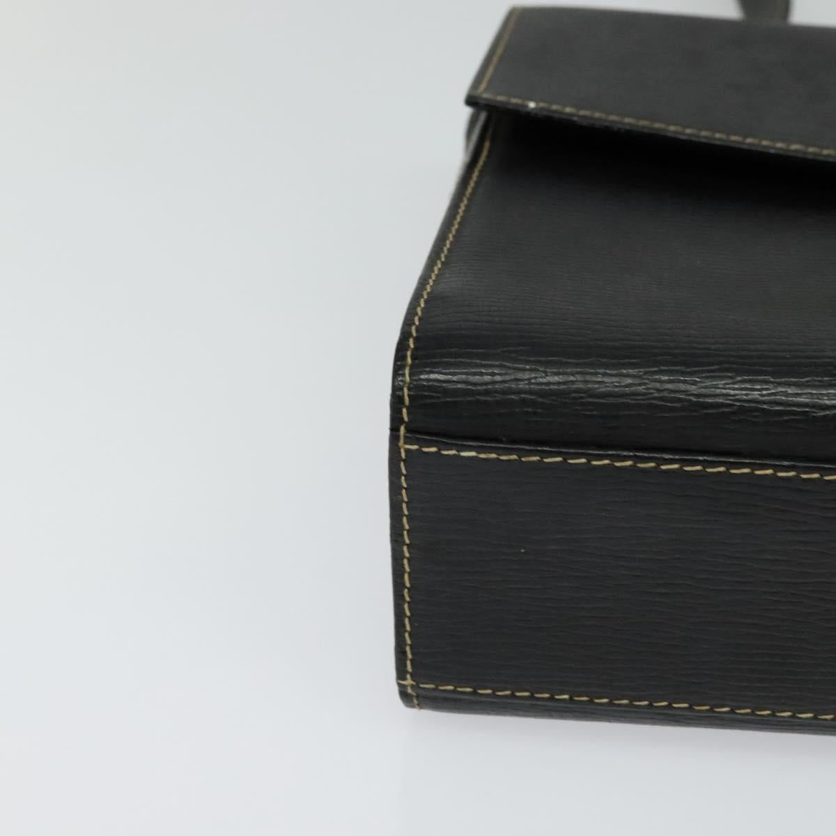 Céline Triomphe Vintage Black Leather Shoulder Bag (Pre-Owned)