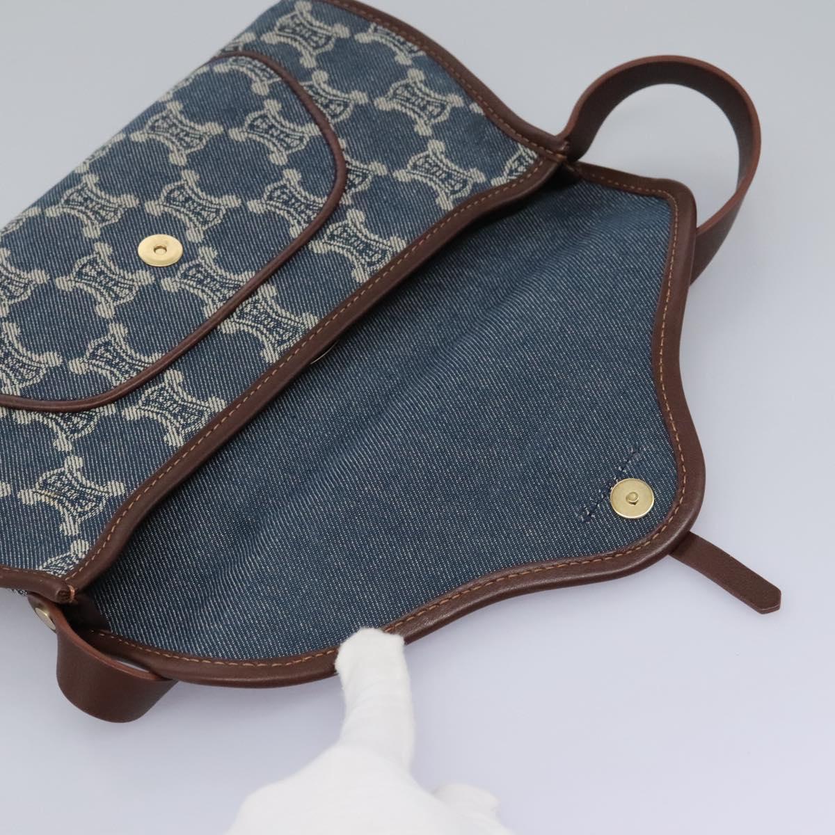 Céline Macadam Blue Denim - Jeans Shoulder Bag (Pre-Owned)