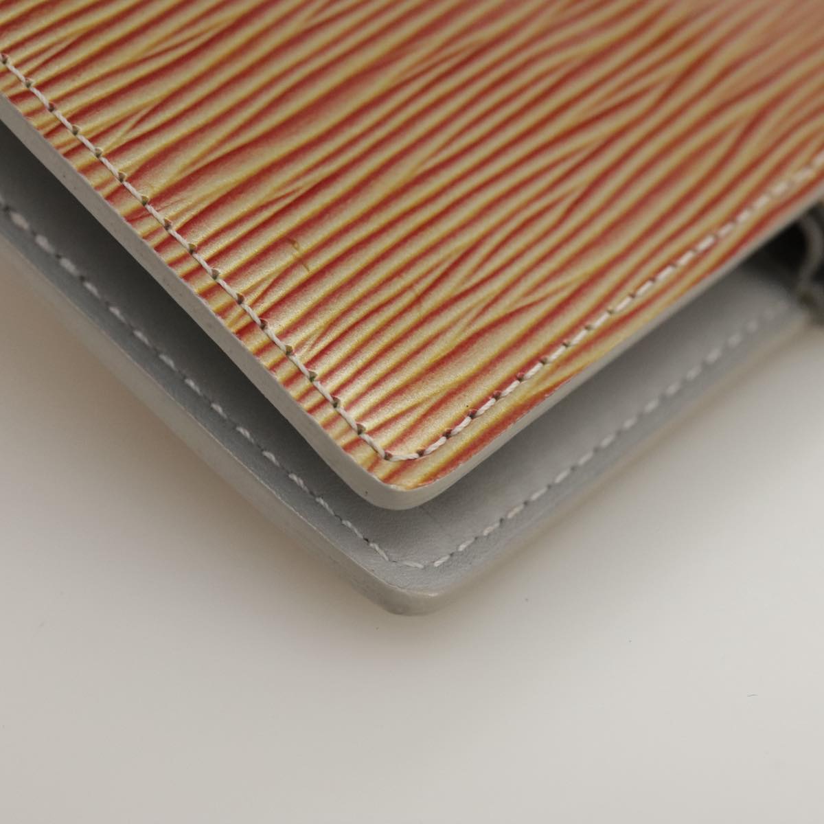 Louis Vuitton Agenda Cover Orange Leather Wallet (Pre-Owned)