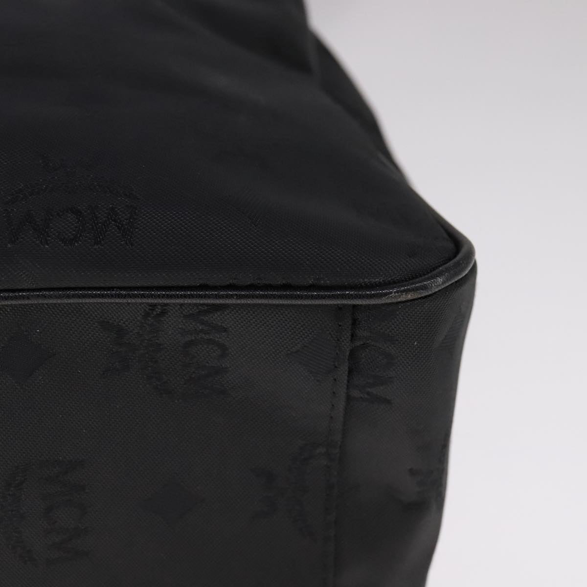 MCM Visetos Black Synthetic Shoulder Bag (Pre-Owned)