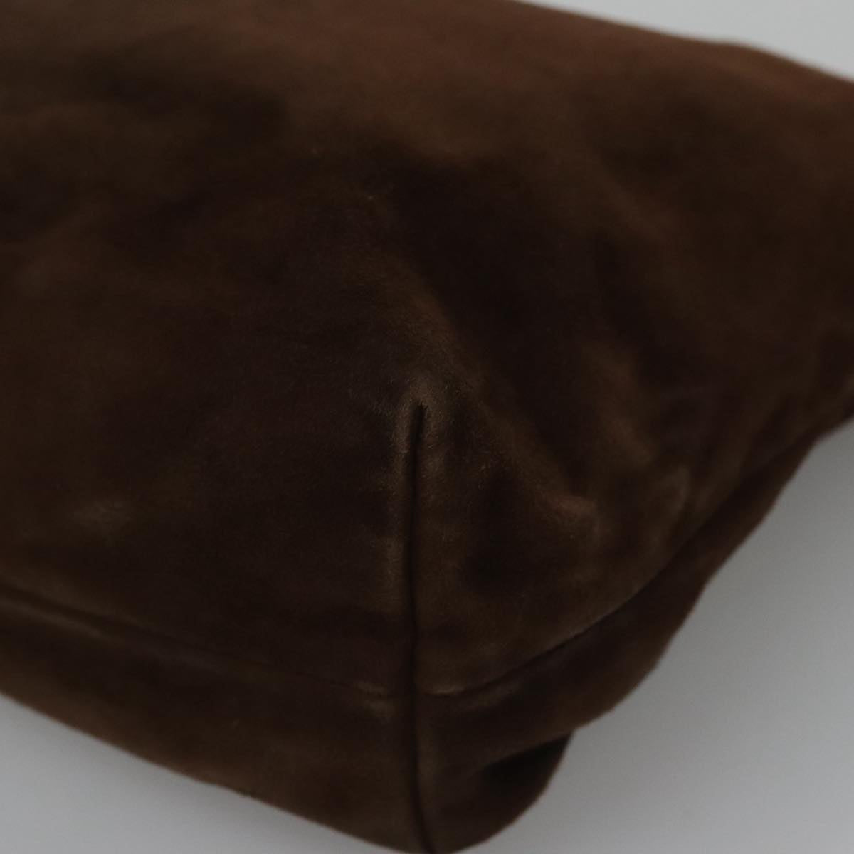 Prada Brown Suede Shoulder Bag (Pre-Owned)