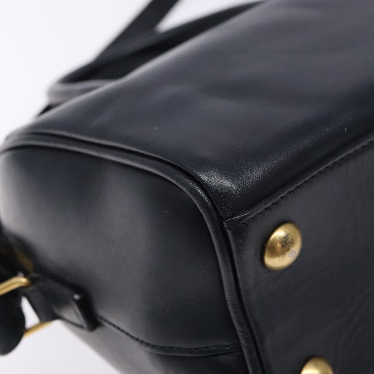 Saint Laurent Baby Duffle Navy Leather Handbag (Pre-Owned)