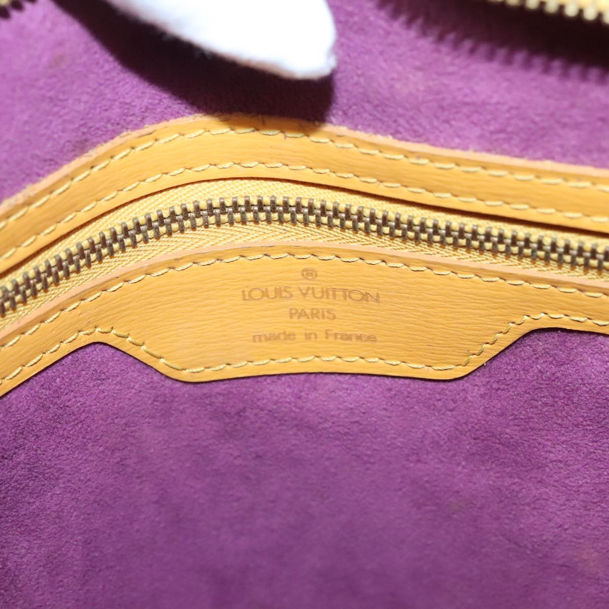 Louis Vuitton Saint Jacques Yellow Leather Shoulder Bag (Pre-Owned)