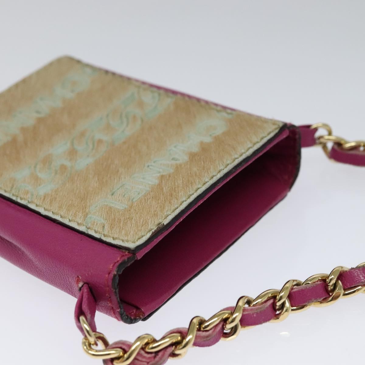 Chanel Cc Beige Faux Fur Clutch Bag (Pre-Owned)