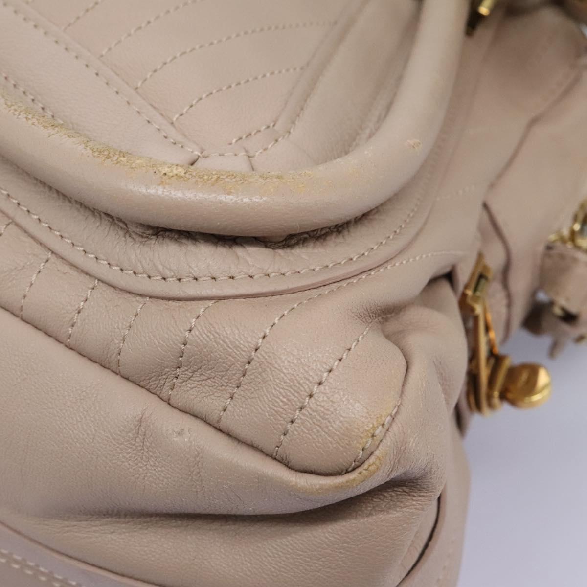 Chloé Paraty Beige Leather Handbag (Pre-Owned)