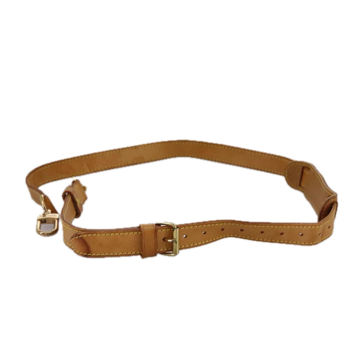 Louis Vuitton Shoulder Strap Beige Leather Bag Jewelry (Pre-Owned)