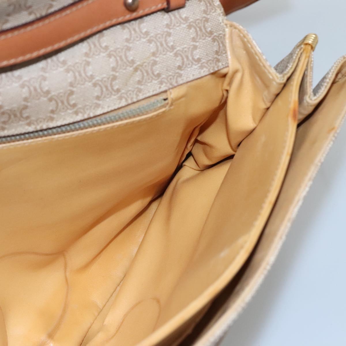 Céline Beige Canvas Shoulder Bag (Pre-Owned)