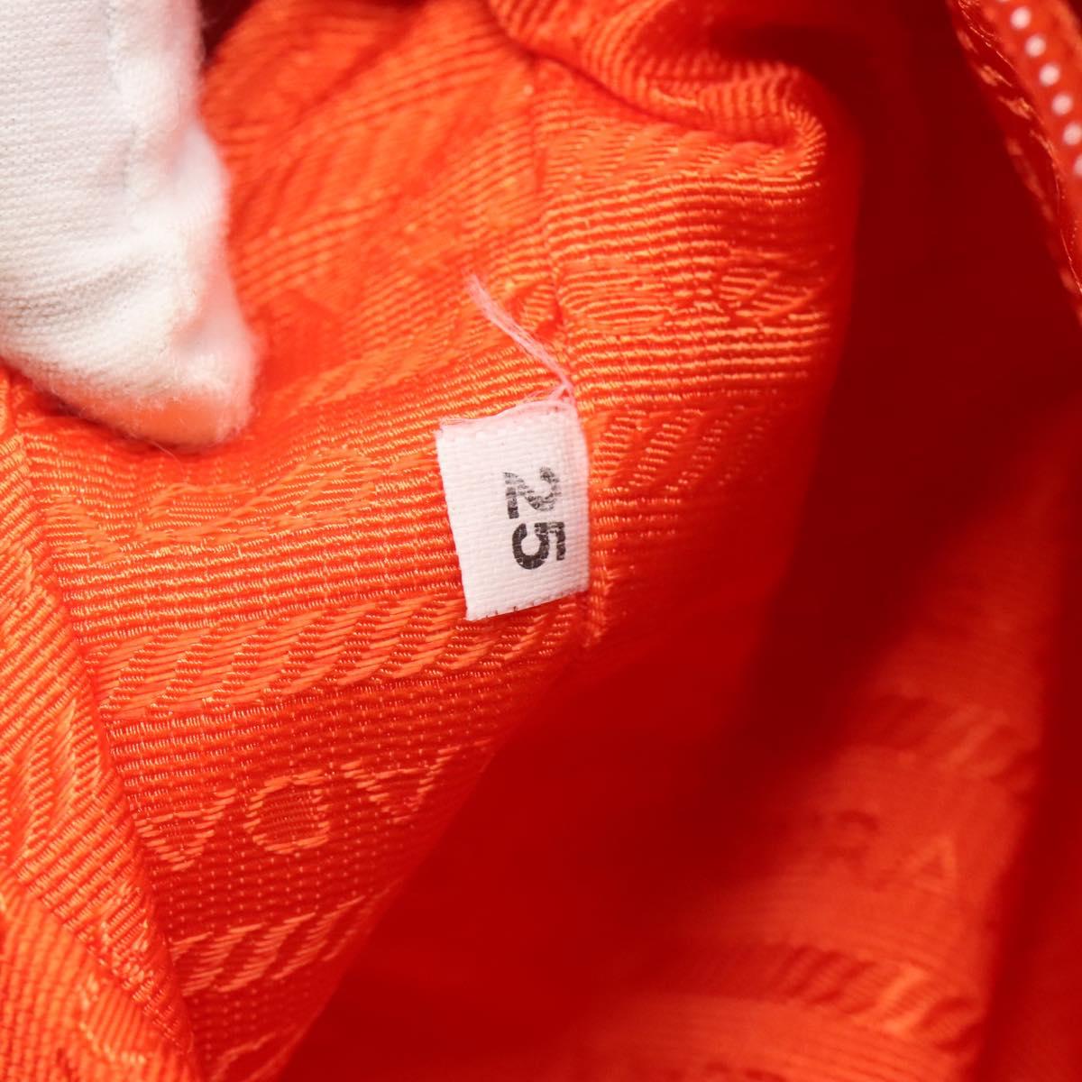 Prada Re-Nylon Orange Synthetic Shoulder Bag (Pre-Owned)