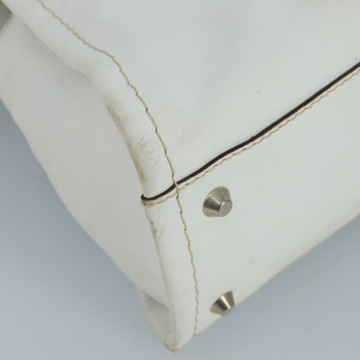 Chloé Edith White Leather Handbag (Pre-Owned)