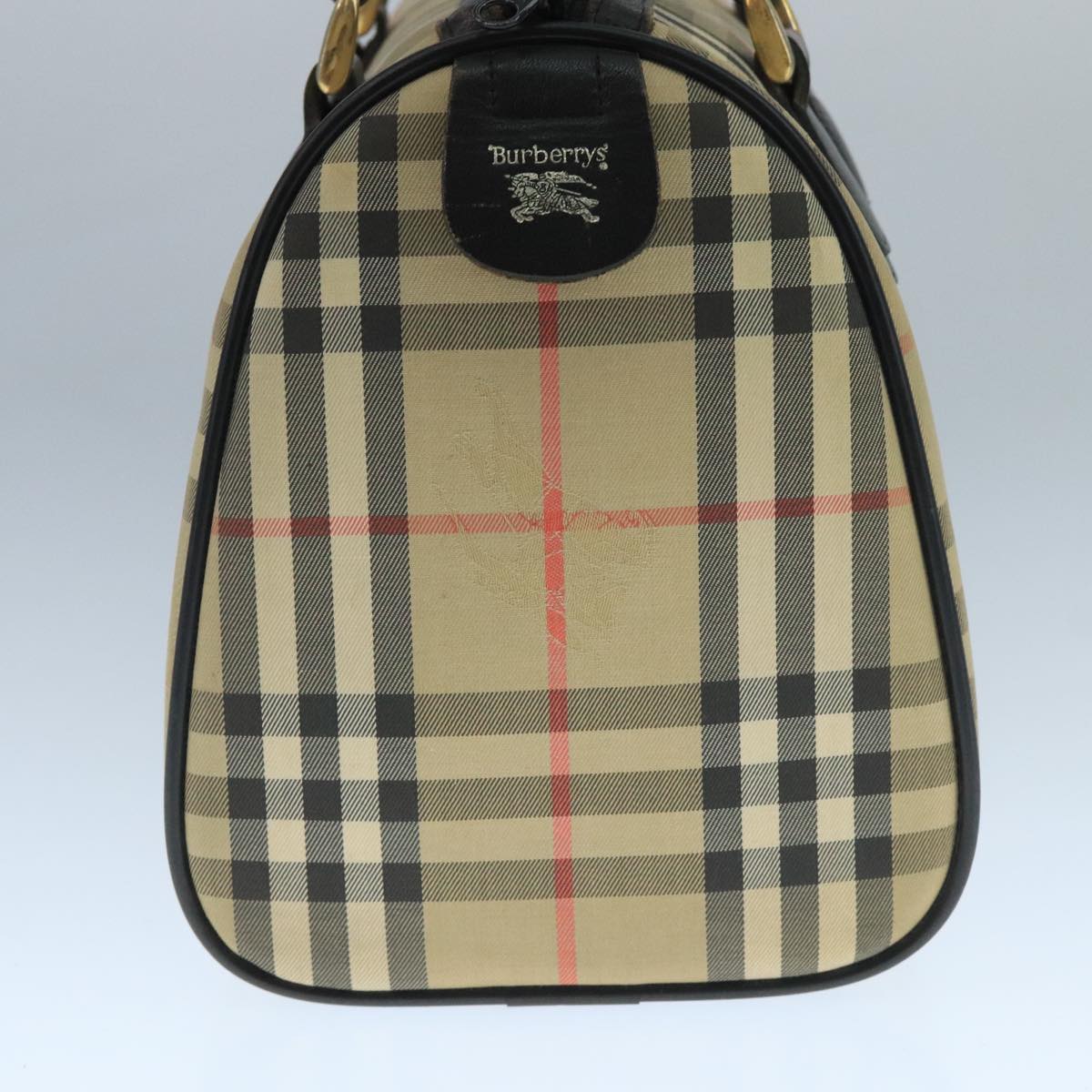Burberry Nova Check Beige Canvas Travel Bag (Pre-Owned)