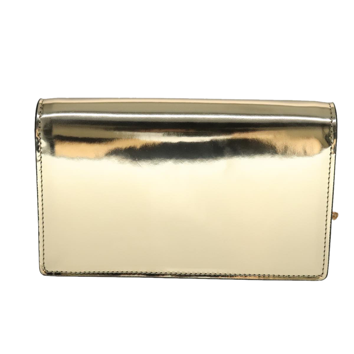 Versace Medusa Gold Patent Leather Shoulder Bag (Pre-Owned)