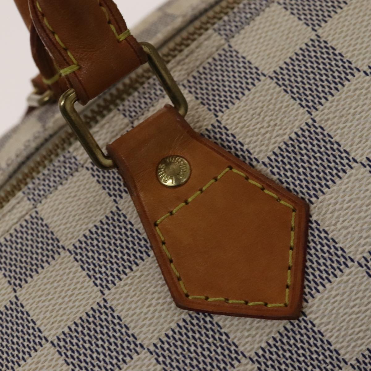 Louis Vuitton Speedy 35 White Canvas Handbag (Pre-Owned)