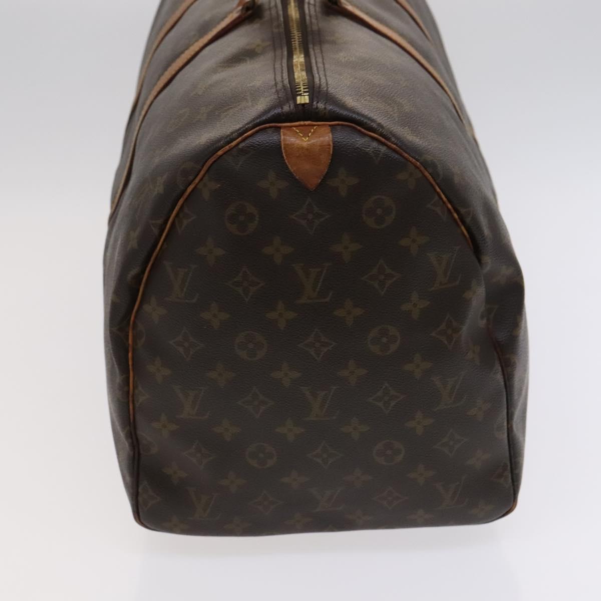 Louis Vuitton Keepall 55 Brown Canvas Travel Bag (Pre-Owned)