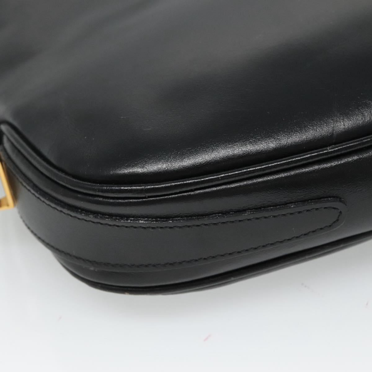 Bally Black Leather Shoulder Bag (Pre-Owned)