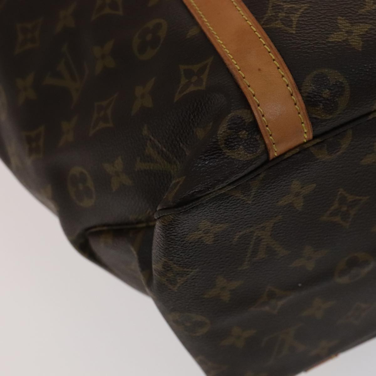 Louis Vuitton Shopping Brown Canvas Tote Bag (Pre-Owned)