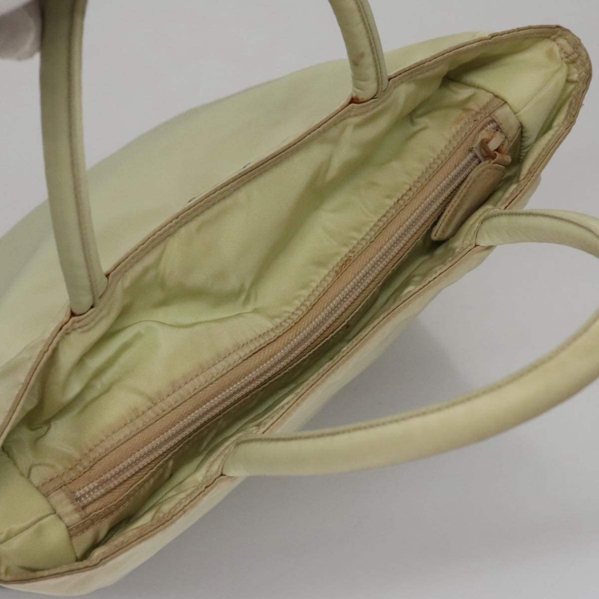 Prada Beige Synthetic Handbag (Pre-Owned)