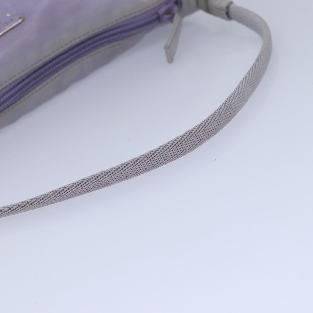 Prada Tessuto Purple Leather Clutch Bag (Pre-Owned)
