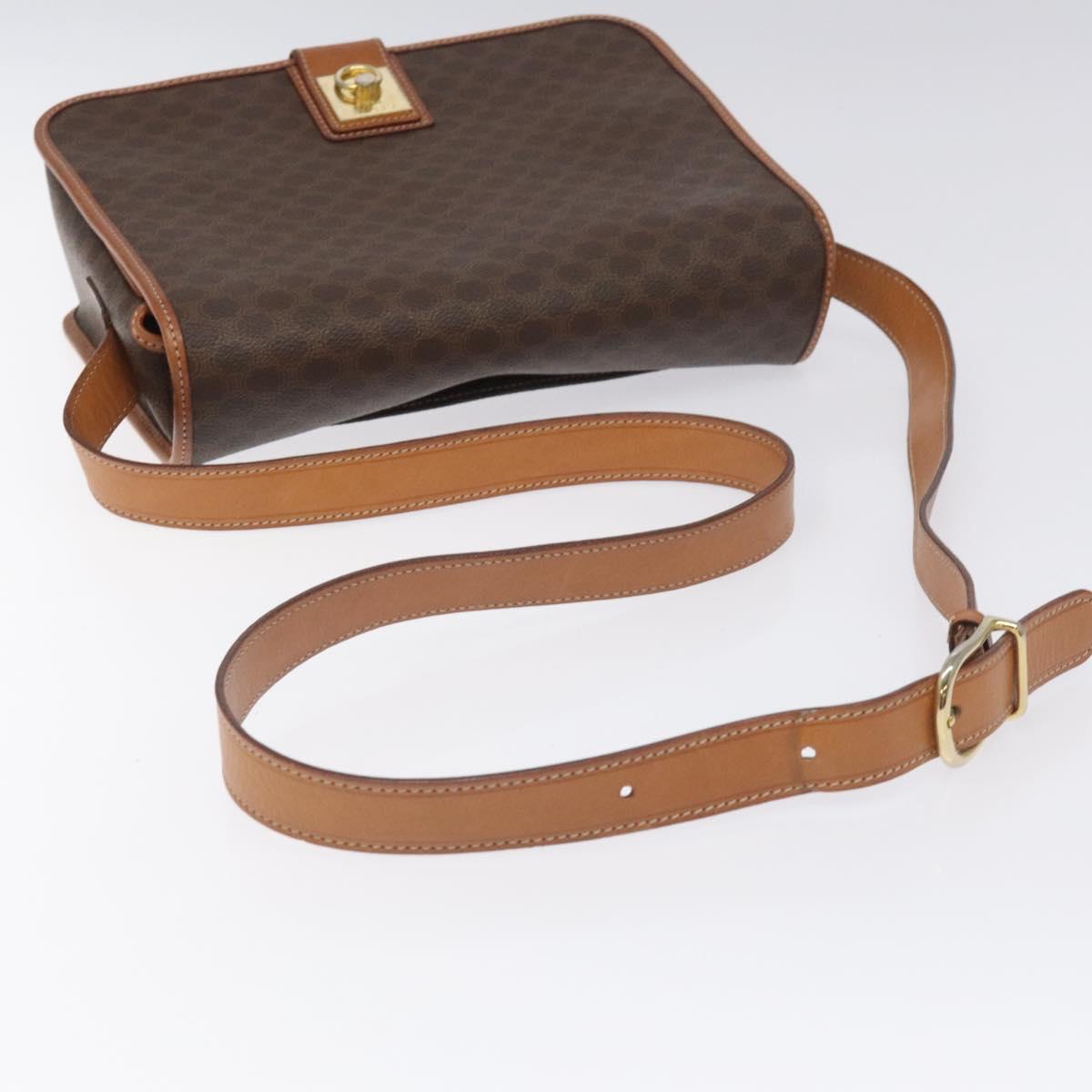 Céline Macadam Brown Canvas Shoulder Bag (Pre-Owned)