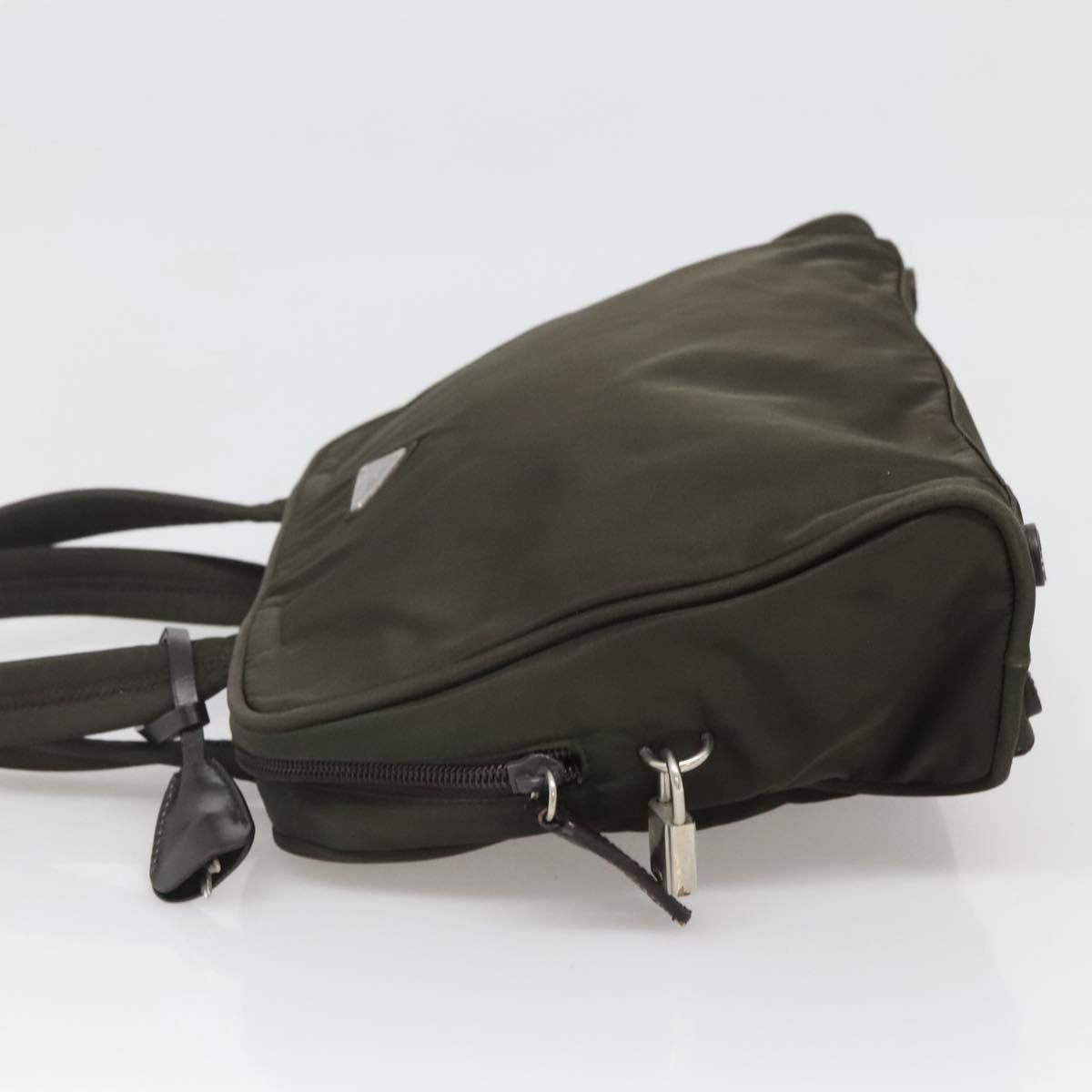 Prada Re-Nylon Khaki Synthetic Handbag (Pre-Owned)