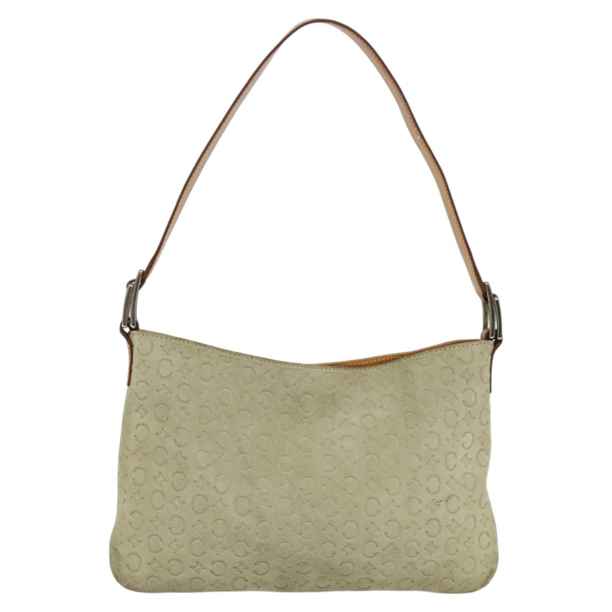 Céline Macadam Grey Canvas Shoulder Bag (Pre-Owned)