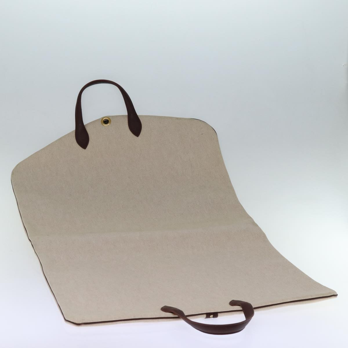Hermès Beige Canvas Travel Bag (Pre-Owned)