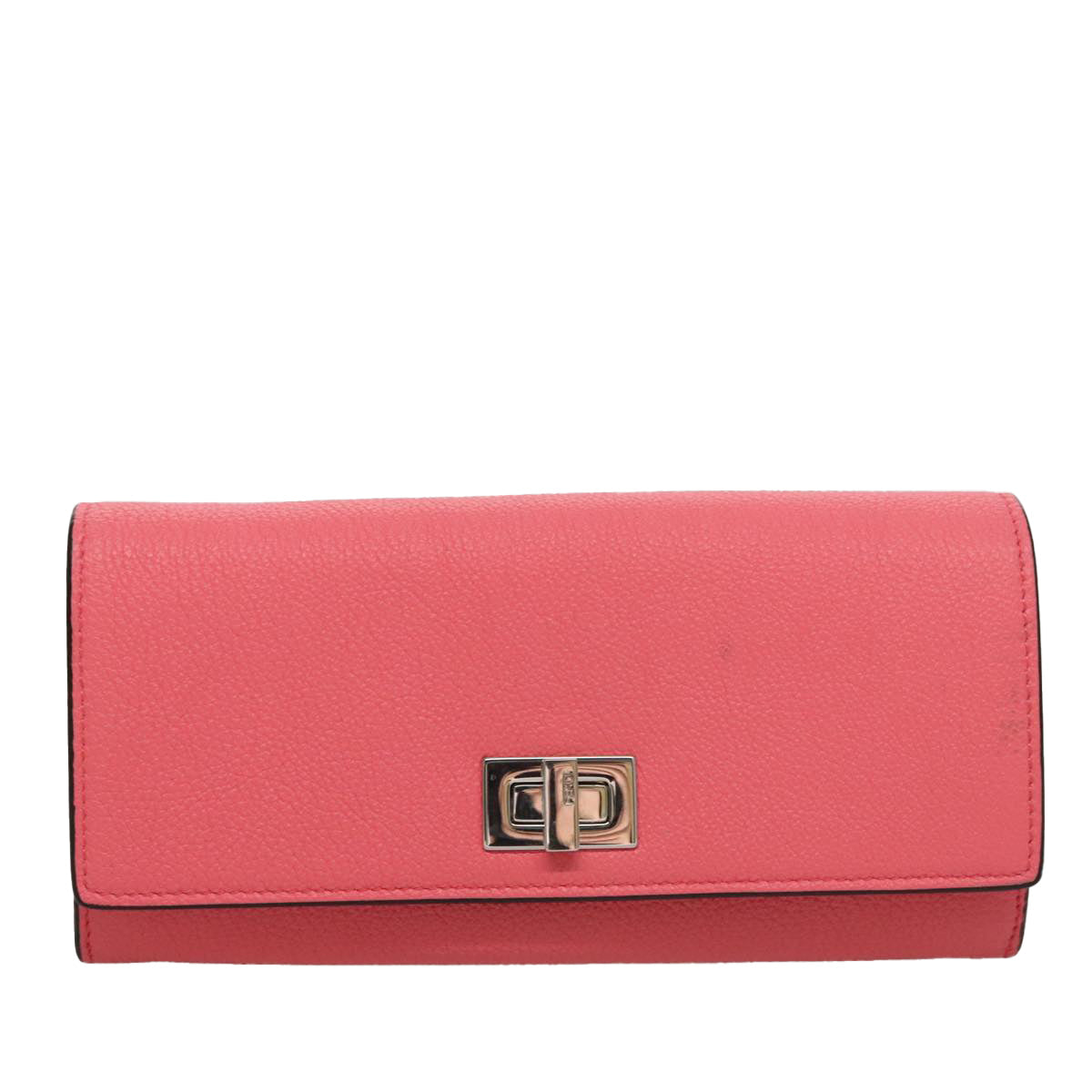 Fendi Peekaboo Pink Leather Wallet (Pre-Owned)