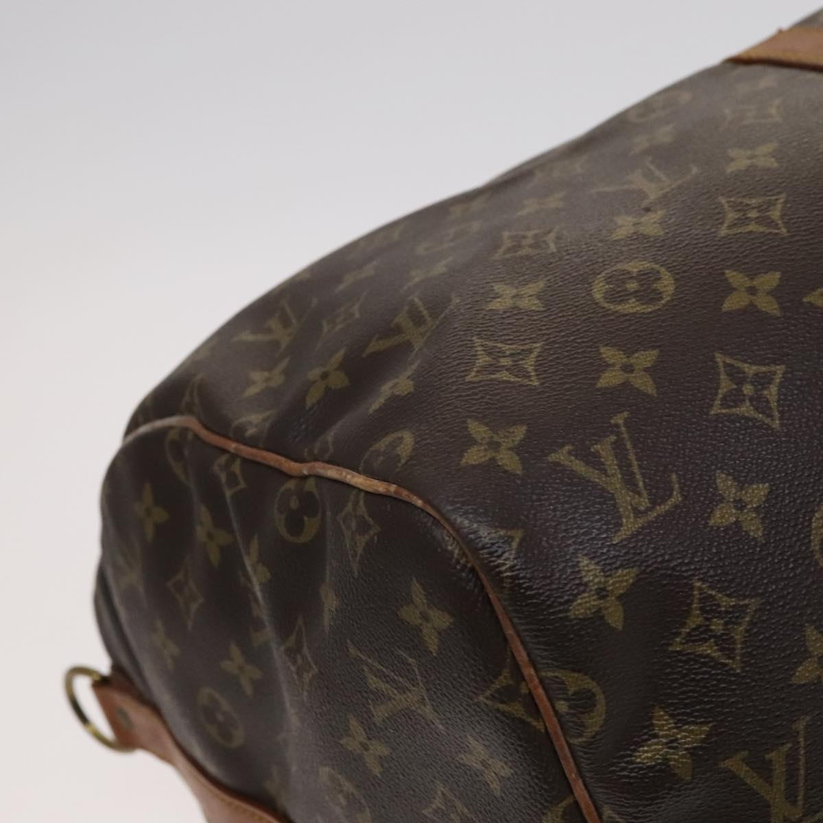 Louis Vuitton Keepall Bandouliere 55 Brown Canvas Travel Bag (Pre-Owned)