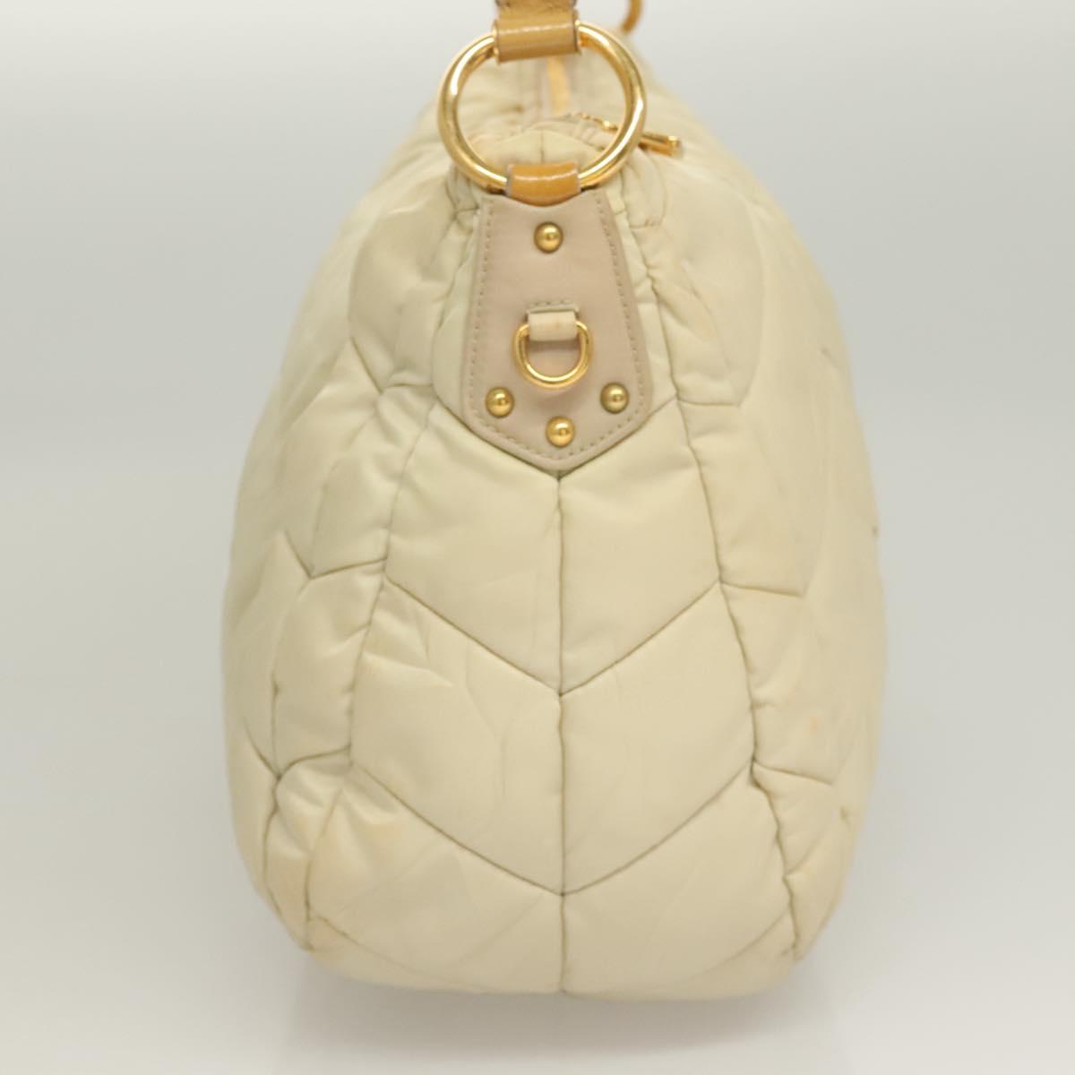 Prada Beige Nylon Shoulder Bag (Pre-Owned)