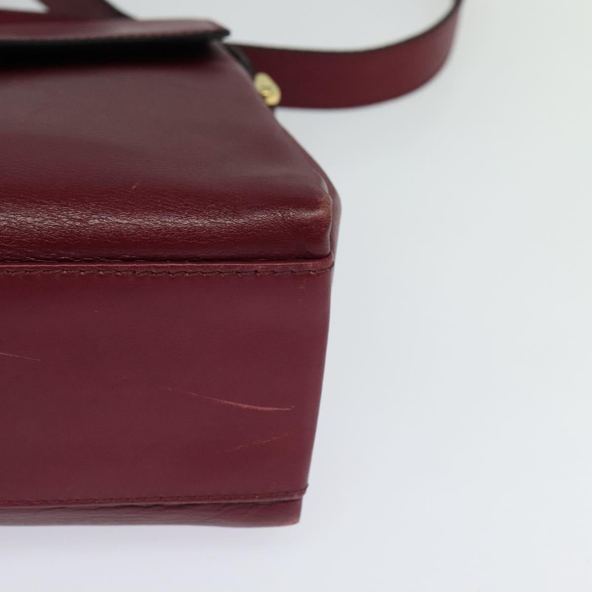 Céline Burgundy Leather Shoulder Bag (Pre-Owned)