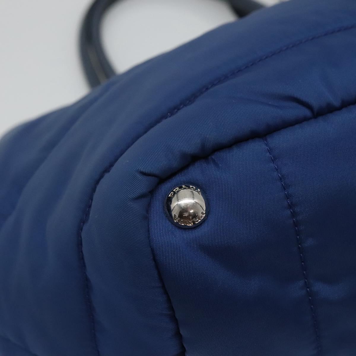 Prada Tessuto Blue Synthetic Handbag (Pre-Owned)