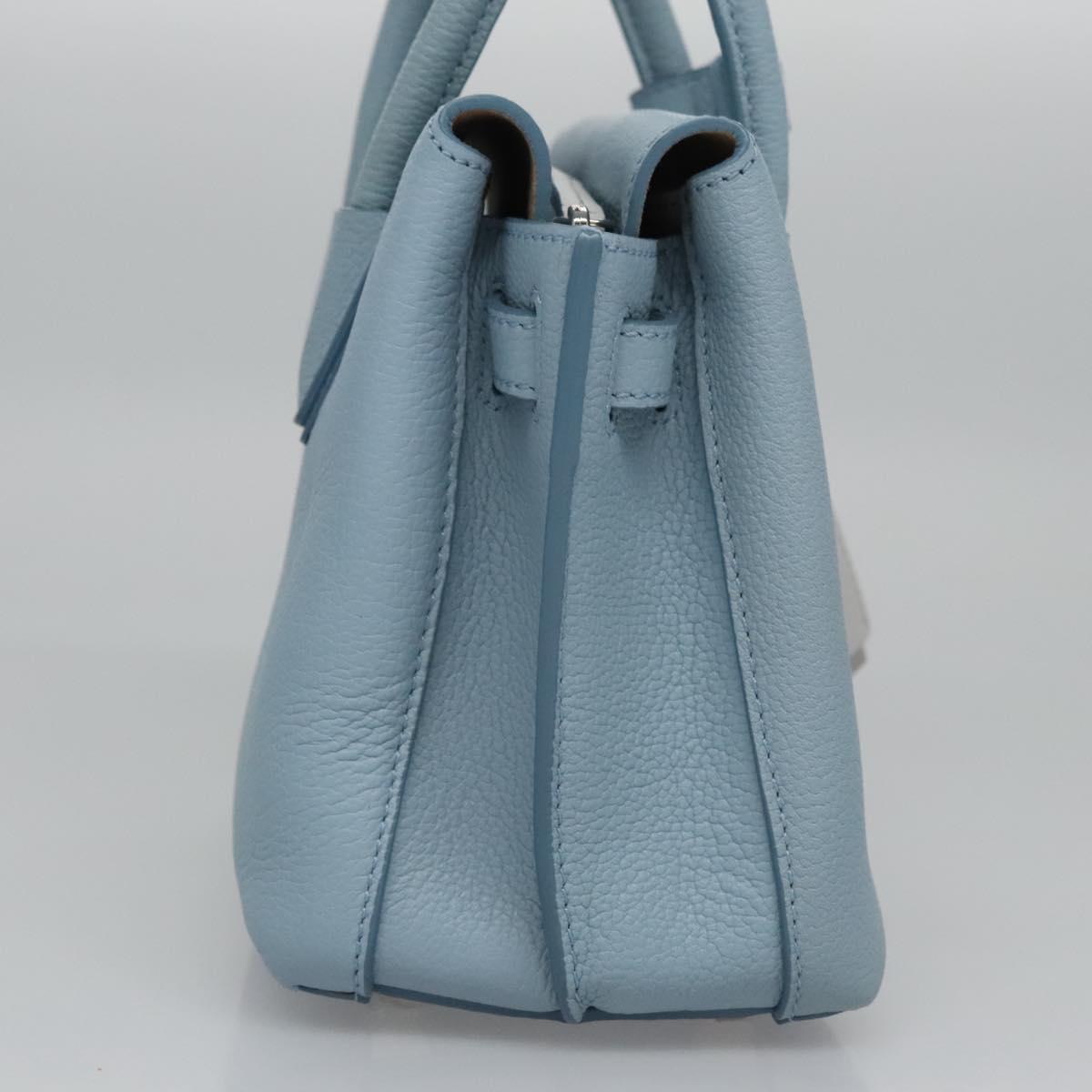 MCM Milla Blue Leather Handbag (Pre-Owned)