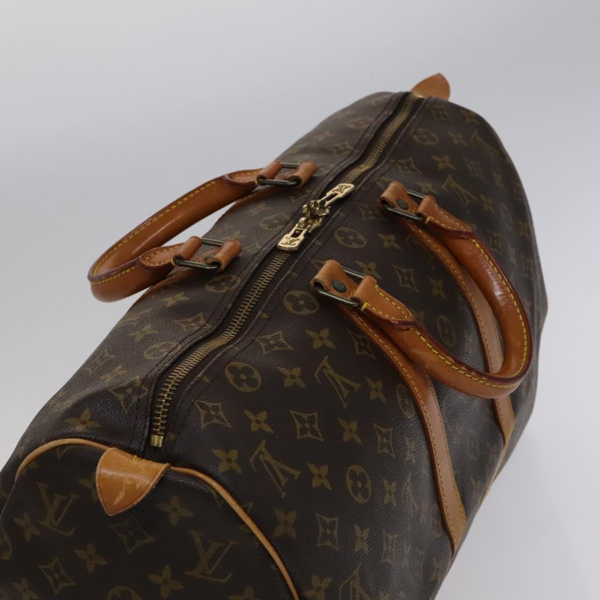 Louis Vuitton Keepall 45 Brown Canvas Travel Bag (Pre-Owned)