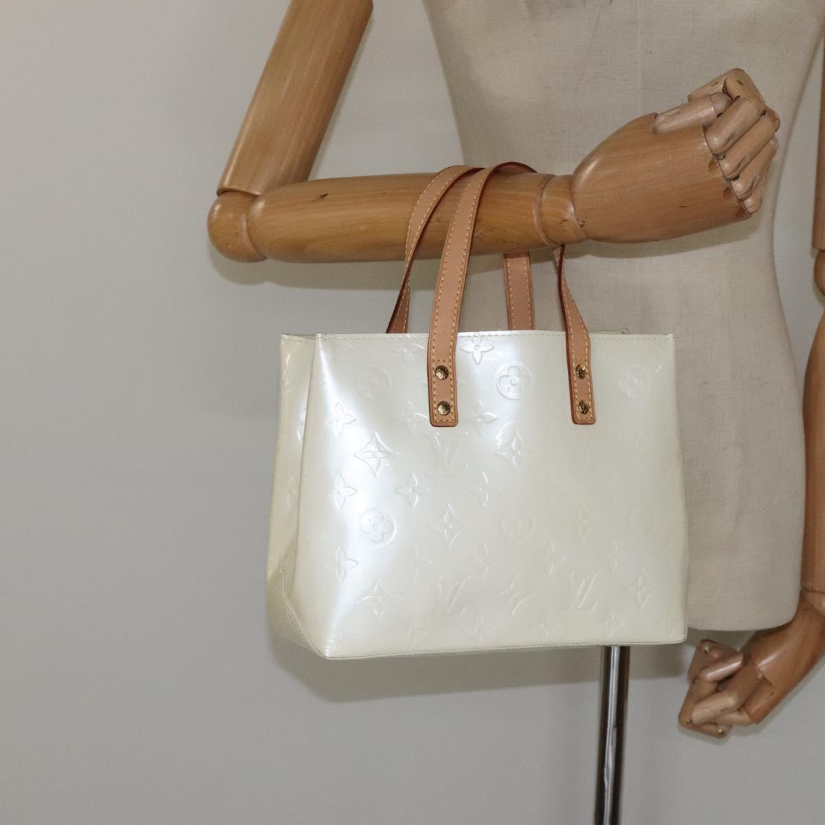 Louis Vuitton Reade Ecru Patent Leather Handbag (Pre-Owned)