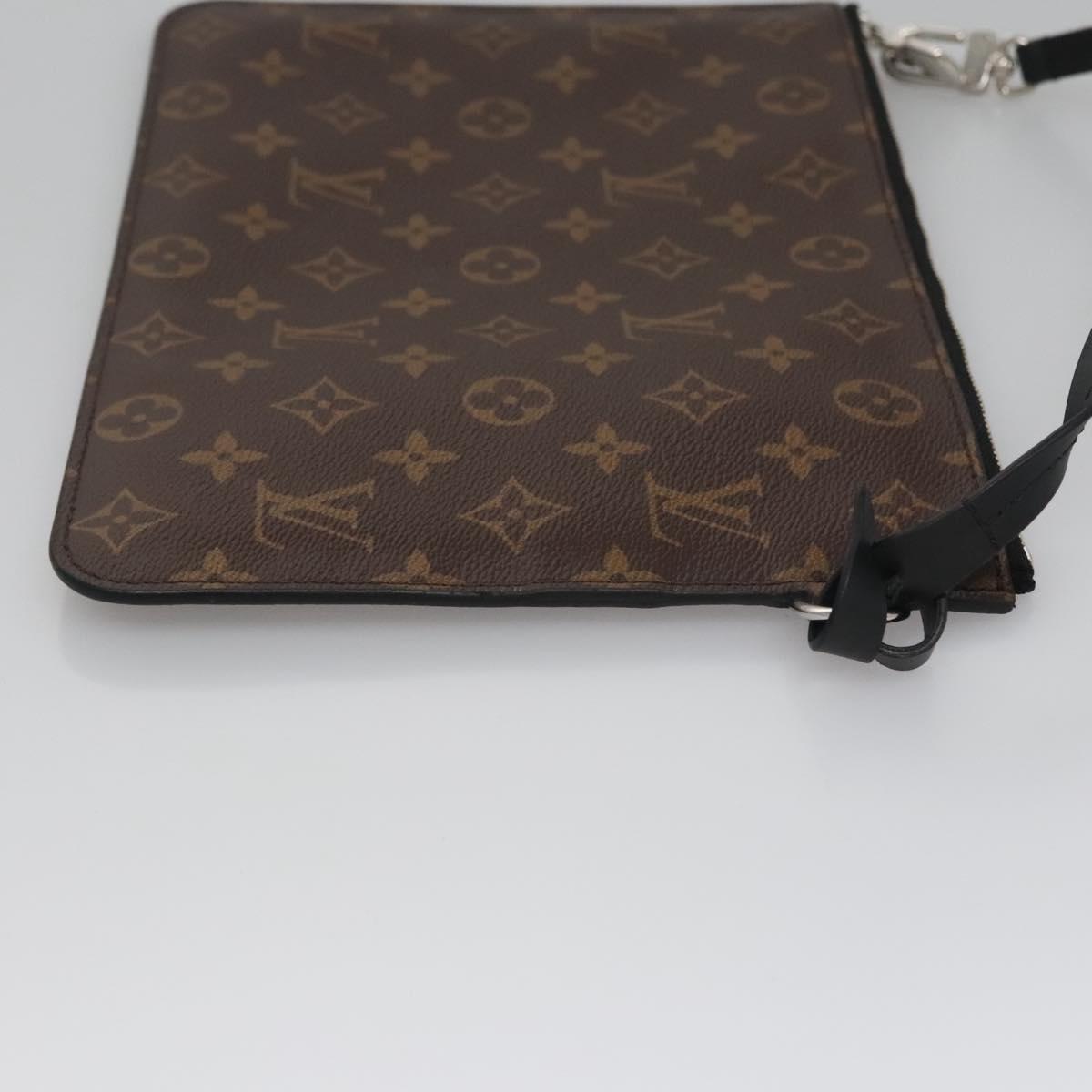 Louis Vuitton Macassar Brown Canvas Clutch Bag (Pre-Owned)