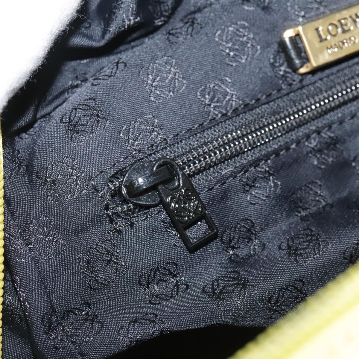 Loewe Anagram Yellow Leather Handbag (Pre-Owned)