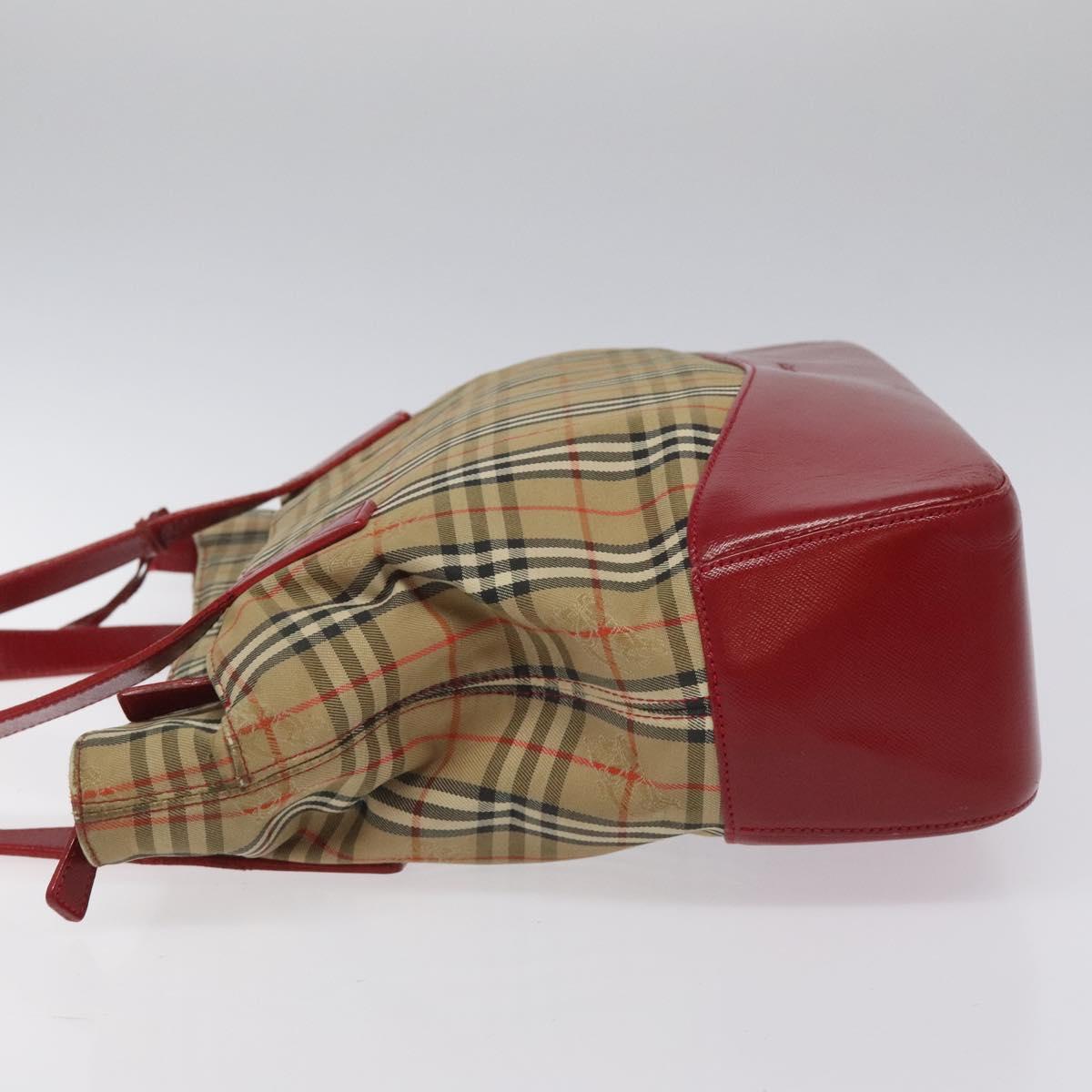 Burberry Nova Check Beige Canvas Tote Bag (Pre-Owned)