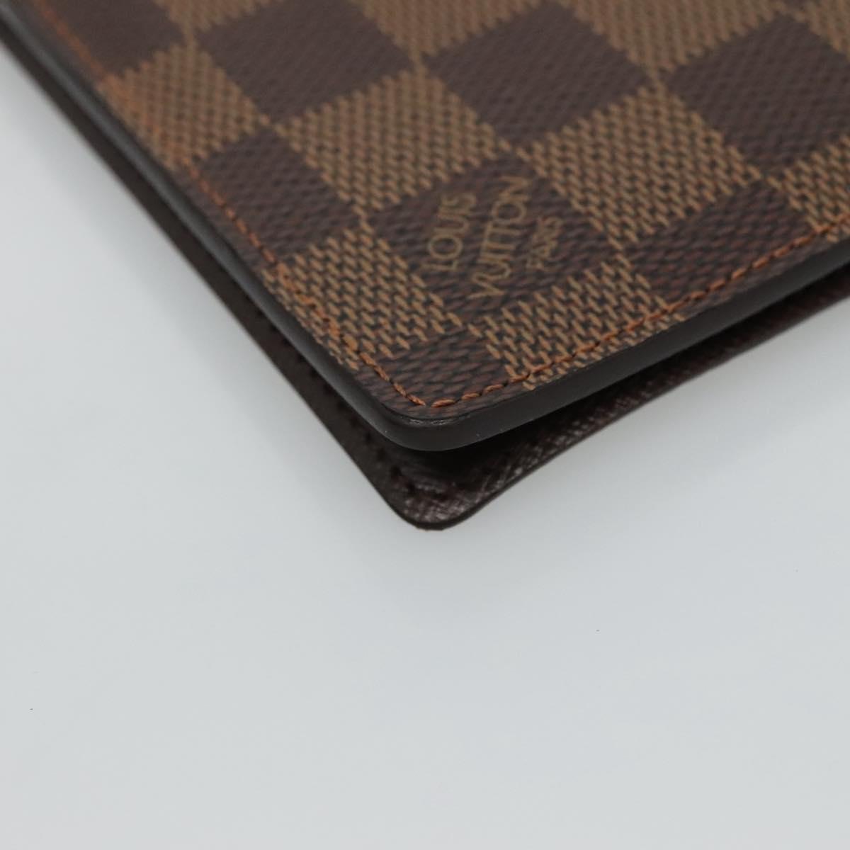 Louis Vuitton Card Case Brown Canvas Wallet (Pre-Owned)