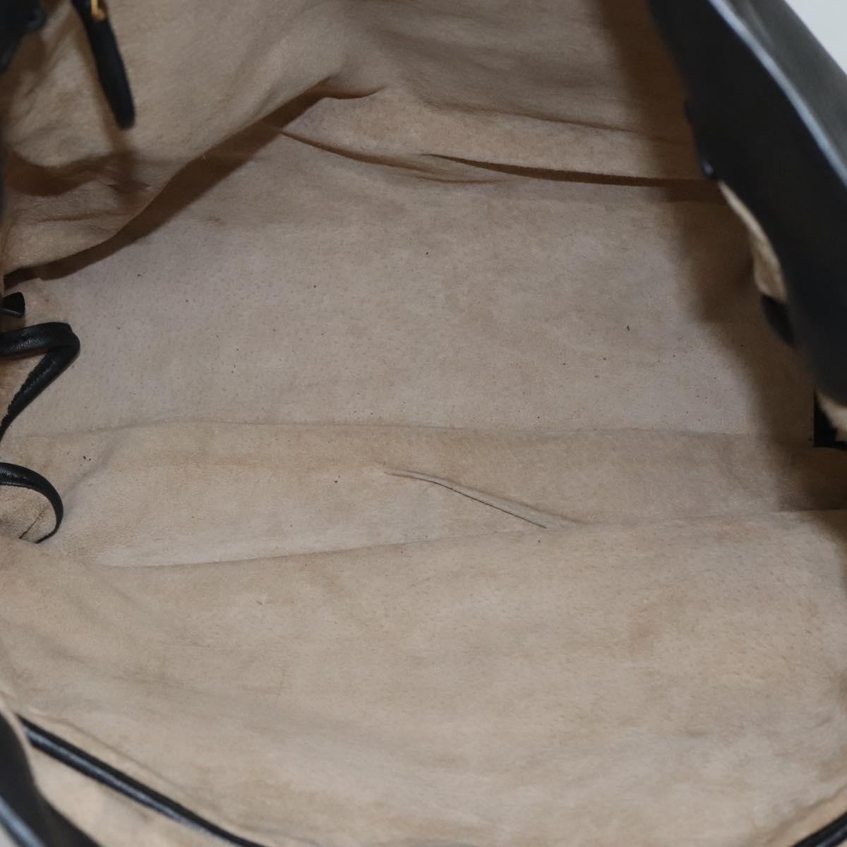Prada Vitello Black Leather Tote Bag (Pre-Owned)