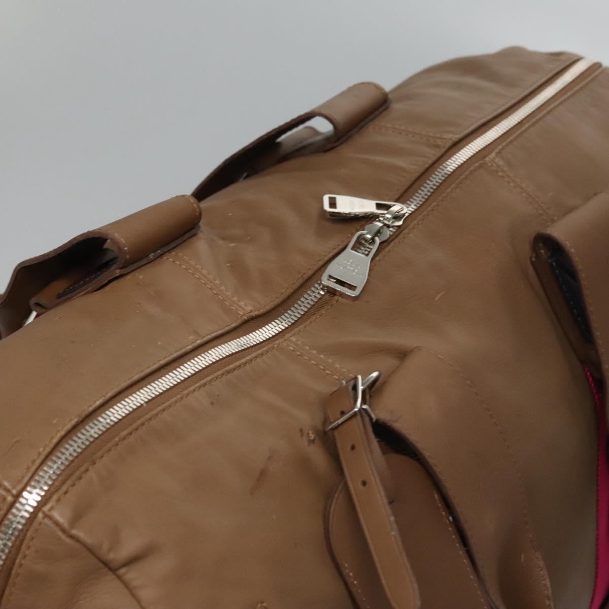 Louis Vuitton Bosphore Brown Leather Travel Bag (Pre-Owned)