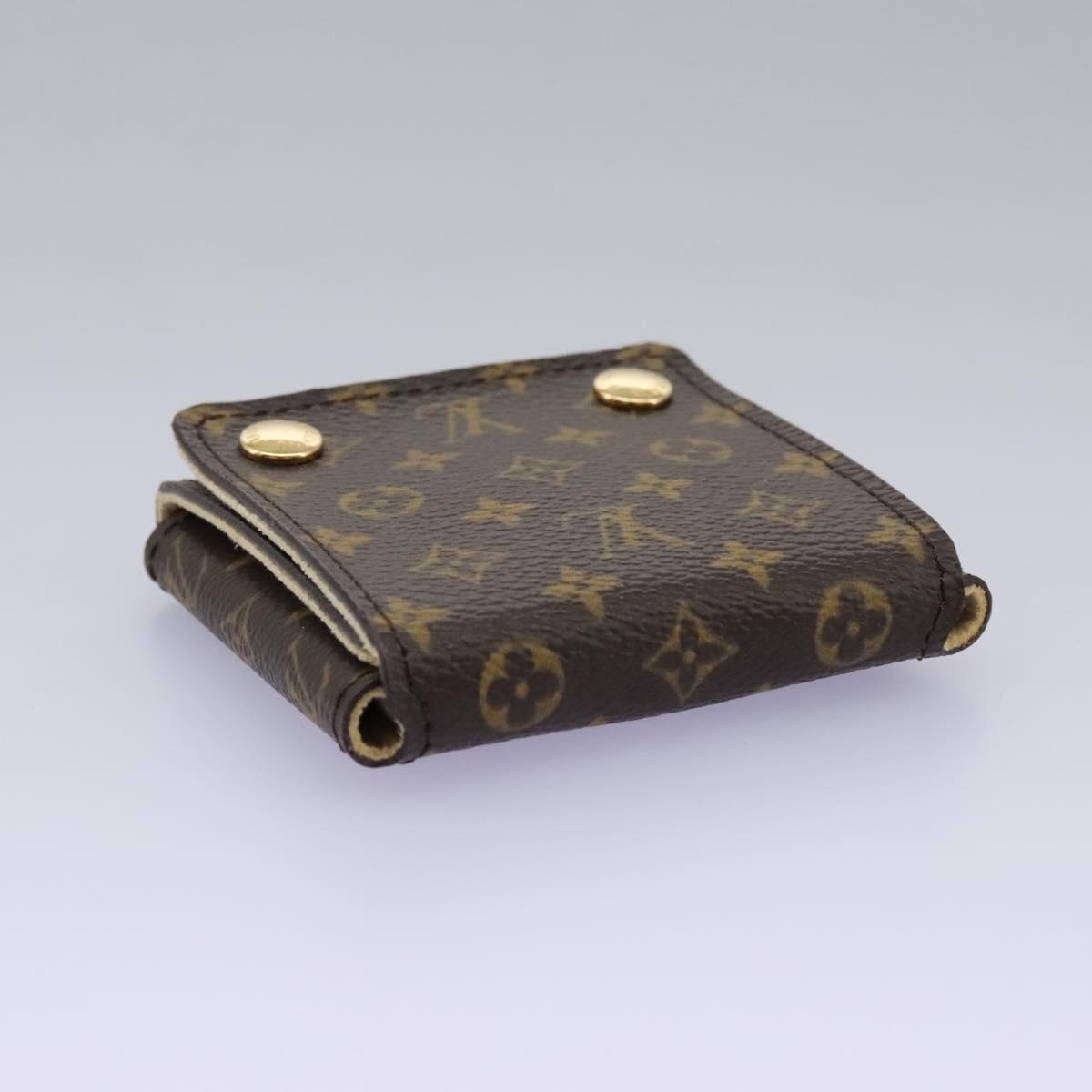 Louis Vuitton Jewelry Case Brown Canvas Wallet (Pre-Owned)