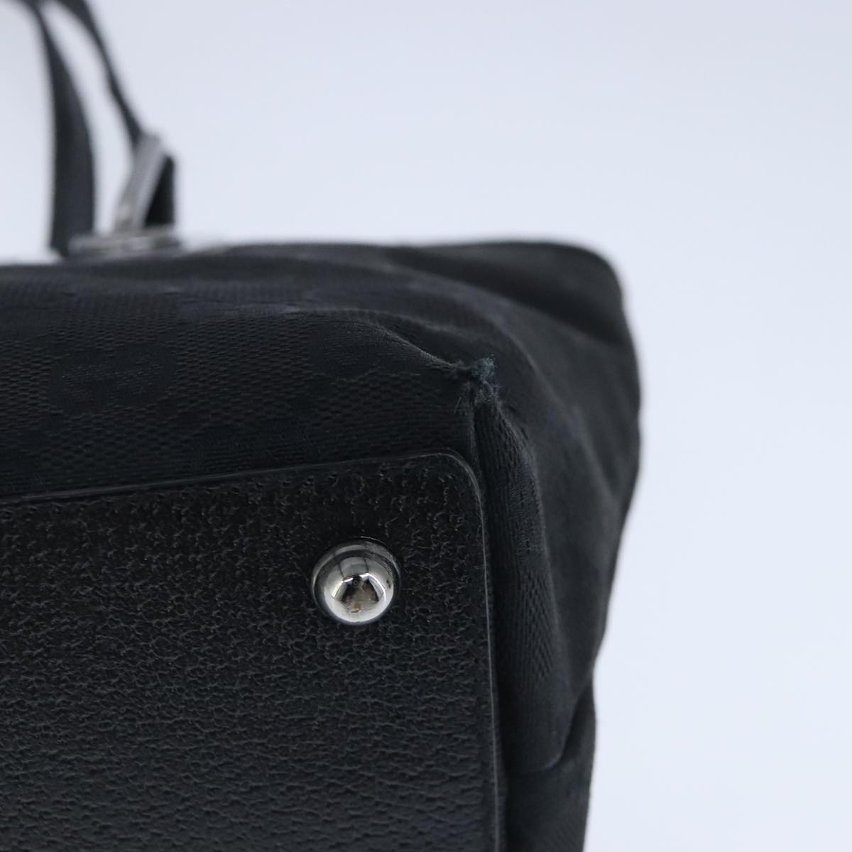 Gucci Black Canvas Tote Bag (Pre-Owned)
