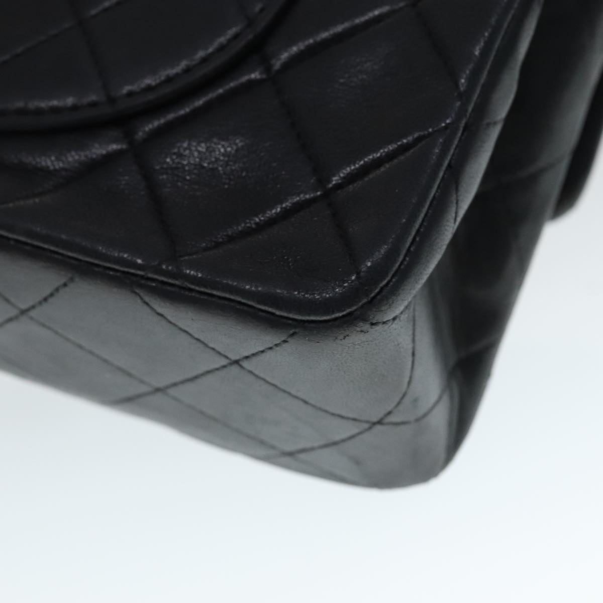 Chanel Timeless Black Leather Shoulder Bag (Pre-Owned)