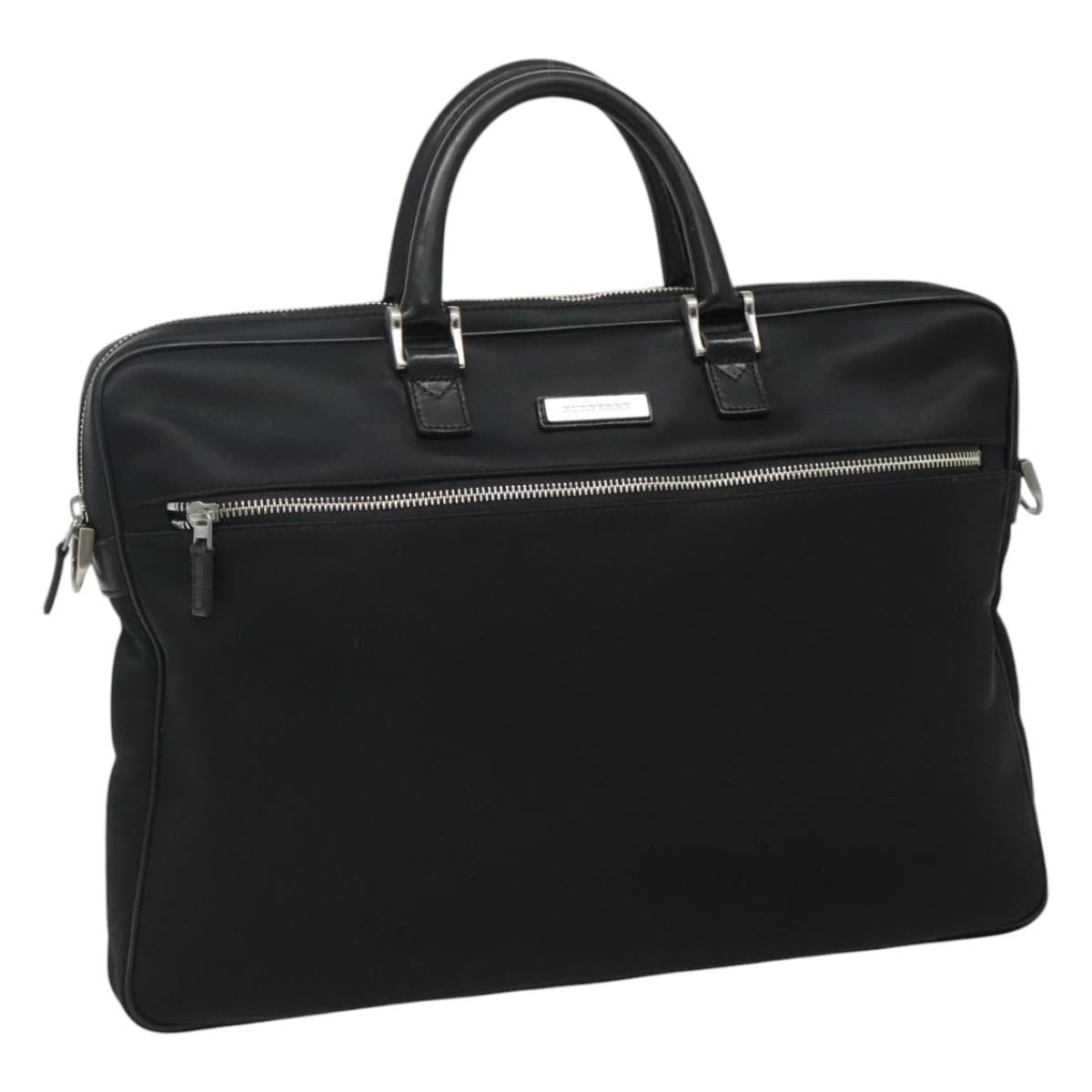 Burberry Nova Check Black Synthetic Briefcase Bag (Pre-Owned)