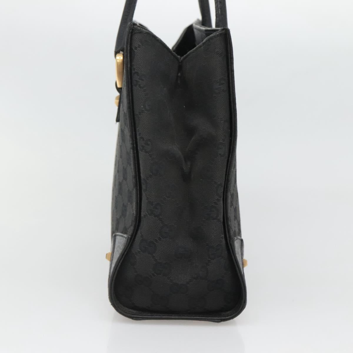Gucci Gg Canvas Black Canvas Handbag (Pre-Owned)