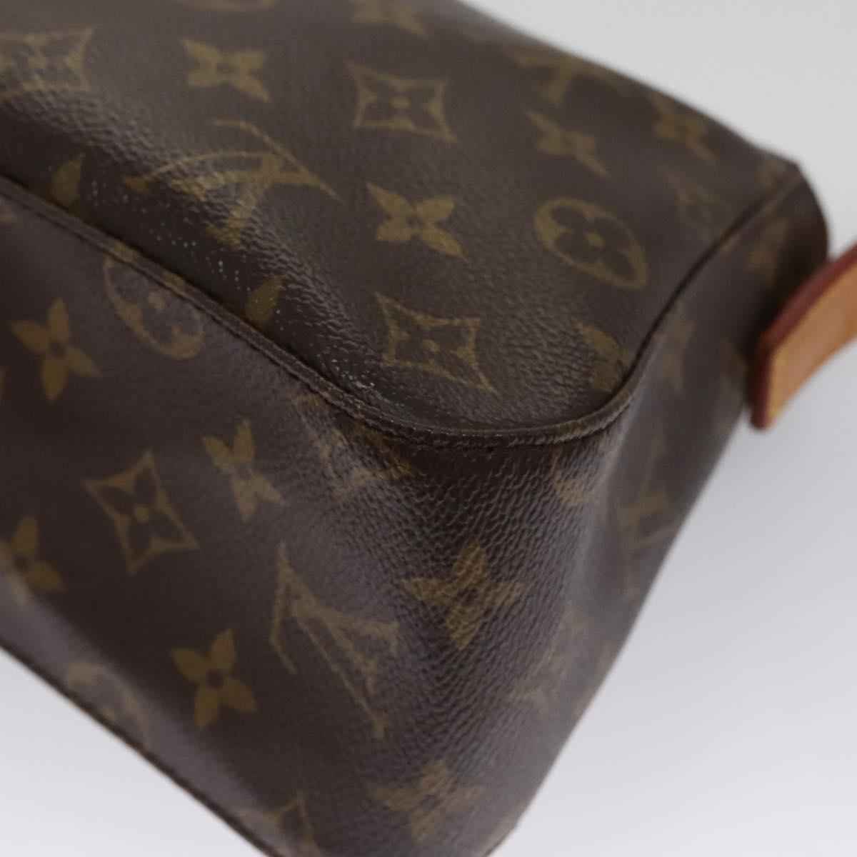 Louis Vuitton Mini Looping Brown Canvas Shoulder Bag (Pre-Owned)