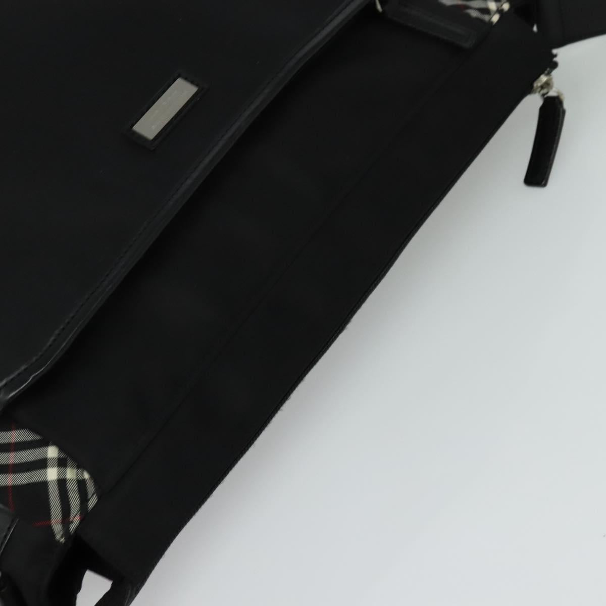 Burberry Nova Check Black Synthetic Shoulder Bag (Pre-Owned)