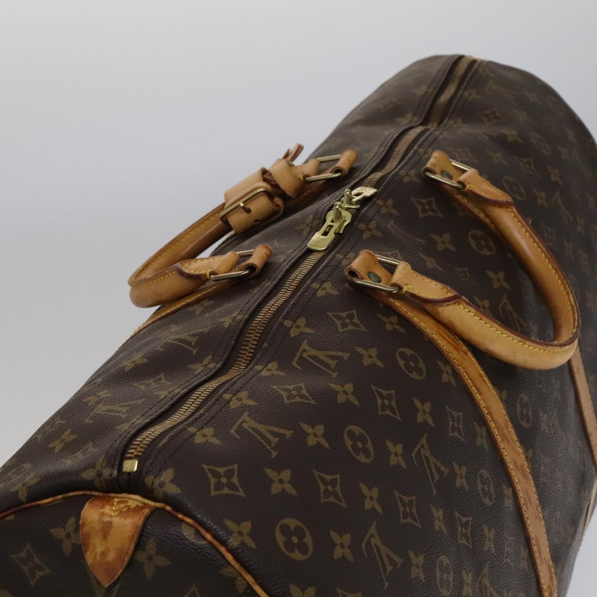 Louis Vuitton Keepall 60 Brown Canvas Travel Bag (Pre-Owned)