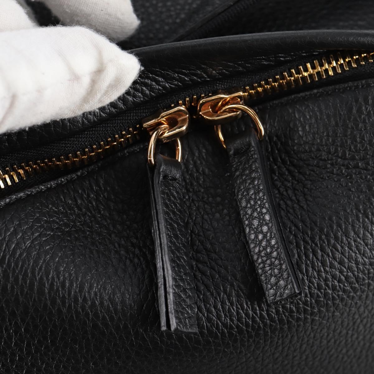Versace Medusa Black Leather Backpack Bag (Pre-Owned)