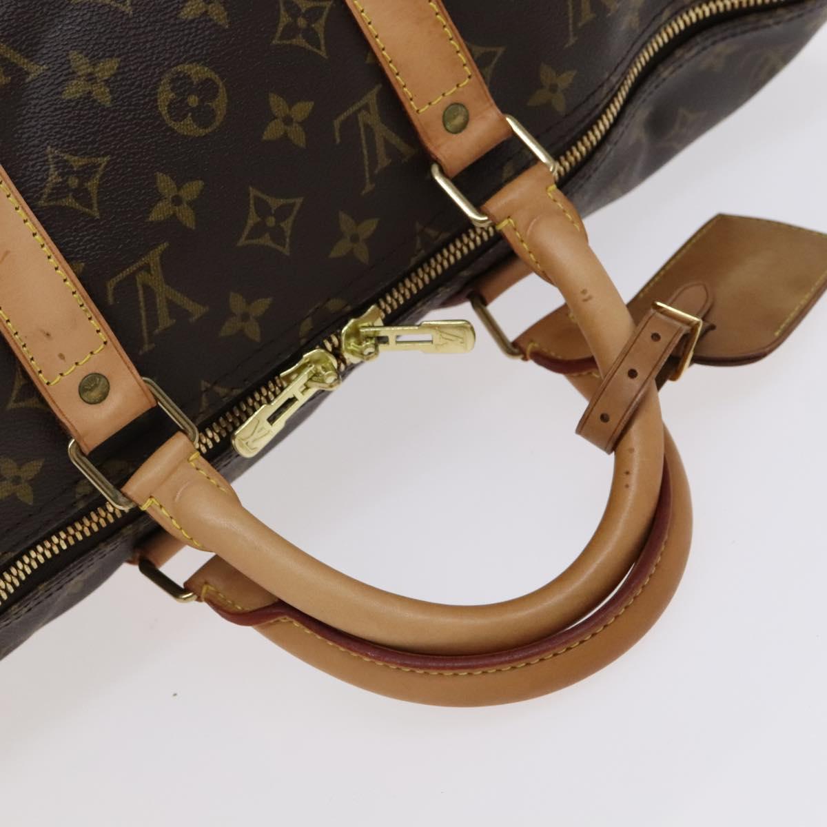 Louis Vuitton Keepall 50 Brown Canvas Travel Bag (Pre-Owned)