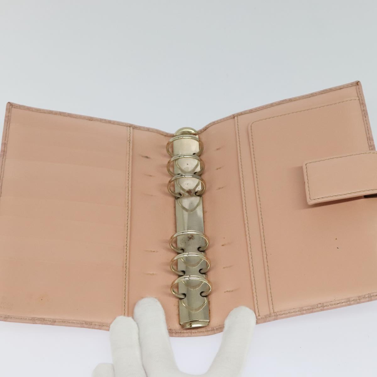 Gucci Couverture Agenda Pink Leather Wallet (Pre-Owned)